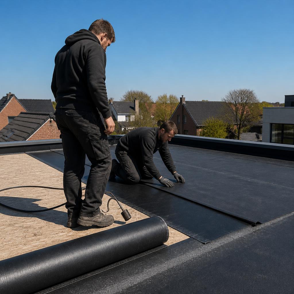 EPDM plat dak — Roofing plat daken in Duffel